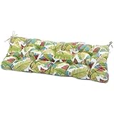 Greendale Home Fashions Outdoor Swing/Bench Cushion, Palm Multi