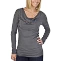 Mossimo&reg; Black Womens Cowl Neck Tee - Molten Lead