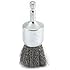 Forney 72738 Wire End Brush, Fine Crimped with 1/4-Inch Hex Shank, 1-Inch-by-.008-Inch