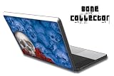 Apple Macbook 13 Skin Decal Sticker with E Shock impact protection - Bonecollector Blue