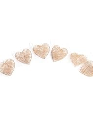 Health and Beauty: Factory Direct Craft? Pair of shiny, sparkling Gold Mesh Metal Heart Garlands for Home Decor, Displaying and Creating - Factory Direct Craft