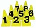 Sporting Goods : 8 Lane Cone Set - Track Accessories