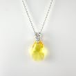 Swarovski Crystal Teardrop Pendant - Yellow