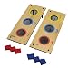 Triumph #35-7071 is a 2 in 1 3 Hole Bag Toss and Washer Toss Game in Black and Natural Wood Color