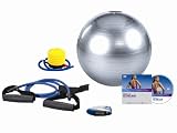Bell Express 15 Fit & Slim Kit with Resistance Band (Medium Tension), 65cm Body Ball and Pump, Pedometer and Fit & Slim workout DVD