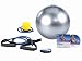 Bell Express 15 Fit & Slim Kit with Resistance Band (Medium Tension), 65cm Body Ball and Pump, Pedometer and Fit & Slim workout DVD