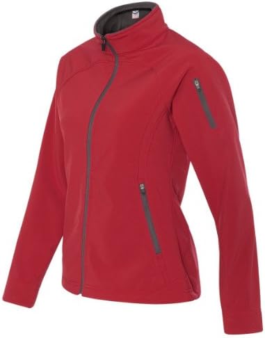 Ladies' Soft Shell Jacket, Color: Atomic/ City Grey, Size: XX-Large