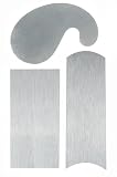 Crown 376 Cabinet Scraper Set, 3-Piece, 2-1/2-Inch by 5-Inch, Gooseneck, Curved