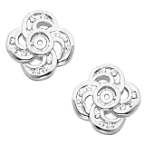 Platinum Diamond Earring Jackets - 0.32 Ct.