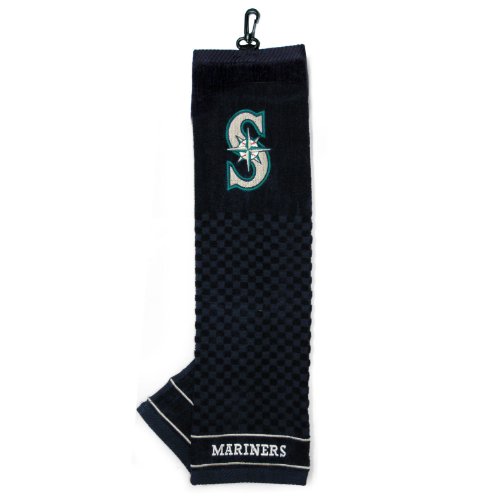 Team Golf MLB Embroidered Golf Towel, Checkered Scrubber Design, Embroidered Logo