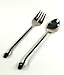Black Swirl Servers Set of 2