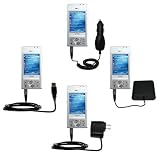  : Road Warrior Kit for the Gigabyte GSmart i300 includes a Car & Wall Charger AND USB cable AND Battery Extender - Gomadic Brand w/ TipExchange Technology