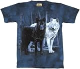 Black and White Wolves T-Shirt, Available in Various Sizes