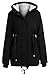 Meaneor Women's Winter Warm Thicken Plus Jacket Hooded Parka Coat Outwear