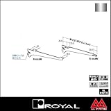 e-kanamono ロイヤル 棚受け 木棚用ブラケット R-032W 350 クローム