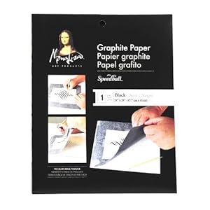Speedball Mona Lisa 18-Inch-by-24-Inch Jumbo Graphite Paper Black