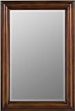 Rectangular Wall Mirror Transitional Style in Vineyard Finish