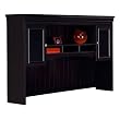Hutch for L-shaped Desk in Antique Black and Hansen Cherry Finish By Bush Furniture