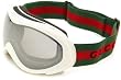 Gucci 1653/S Rectangle Sunglasses,White Matte Frame/Silver Mirror Lens,One Size