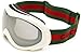 Gucci 1653/S Rectangle Sunglasses,White Matte Frame/Silver Mirror Lens,One Size
