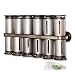 Zevro MSR1400 Zero Gravity Magnetic Spice Rack with 12 Canisters