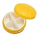 KINGSO 4 compartment Travel Pill Box Organizer Tablet Medicine Storage Dispenser Holder