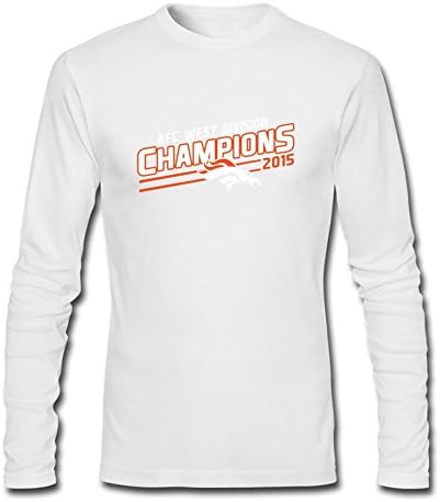 Men's Denver Broncos 2015 AFC West Division Champions Long Sleeves T-Shirts