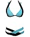 Women's Sexy Criss Cross Bandage Push Up Bikini Swimsuit