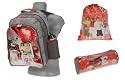 4er Set HIGH SCHOOL MUSICAL Rucksack Sportbeutel Mäppchen Trinkflasche / ROT EAST HIGH