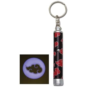 Naruto Shippuden: Akatsuki Clouds Flashlight Key Chain by