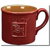Enjoy Ceramic Red Holly Sprig Mug Autumn Collection
