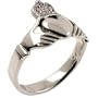 Irish Friendship / Love Claddagh - Sterling Silver Ring