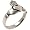 Irish Friendship / Love Claddagh - Sterling Silver Ring Size 9
