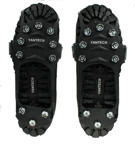 Yantec® Spikes für Schuhe, schwarz (10 Krallen Spikes) Größe XXL (ca.45-48) Reviews