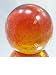 Murano Design Glass Orange Magic Bubble Art Paperweight PW-405