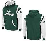 New York Jets Youth QB Jersey Hooded Sweatshirt by Reebok (L=14-16)