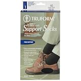 Truform 15-25 Mens Casual Overcalf, Large, Navy (Pack of 2)