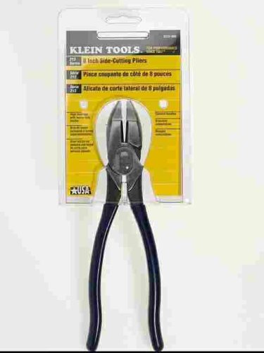Klein D213-8NE High-Leverage Side-Cutting Pliers, 8-Inch
