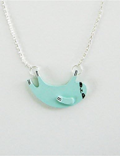 Handmade Blue Sloth Necklace