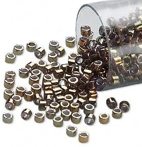 50 Grams Opaque Metallic Luster Rainbow Rose, (Db1010) Delica Myiuki 11/0 Tube Round Seed Bead Approx 10,000 Beads