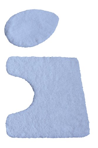 Kinzler J-10052/17 Mikrofaser Bademattenset 2-teilig, WC-Deckelbezug 47 x 50 cm, und Vorle Preisvergleich