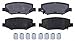 ACDelco Silver 14D1274MH (19286015) Semi-Metallic Rear Disc Brake Pad Set with Hardware