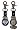 San Diego Padres - Clip-On Sports Watch