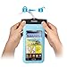 DandyCase Blue Waterproof Case for Apple iPhone 5, Galaxy S4, HTC One, iPod Touch 5 - Also fits other Large Smartphones up to 5.3