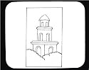 Decorated Mouse Pad with "black and white", Caribbean, tall, structure, tower, Cuba, building