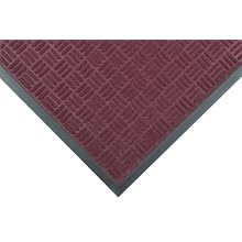 Notrax 167 Portrait Entrance Mat, for Lobbies and Indoor Entranceways, 3' Width x 5' Length x 1/4" Thickness, Burgundy