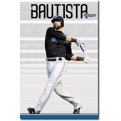 (22x34) Toronto Blue Jays Jose Bautista Sports Poster Print