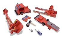 Melissa & Doug Deluxe Wooden Mighty Builders Fire Truck