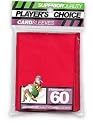 Player's Choice Red Sleeves (Pack of 60) Standard Size Deck Protectors - Ideal for YuGiOh!, Pokemon, Magic: The Gathering, World of Warcraft Trading Card Games