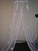 White with Daisies NEW BED Canopy Mosquito NET Crib Twin Image